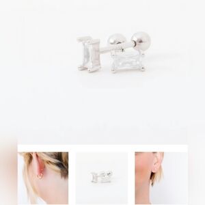 Hey June Silver Studs